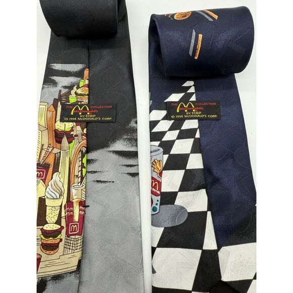 Set of 2 Vintage McDonald’s Collection Ties 1994 Made in USA - Picture 4 of 6